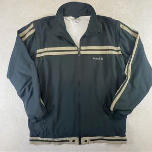 Vintage Budmil Bomber Jacket Zip Up Coat Detachable Sleeves Leaf Zippers XXL